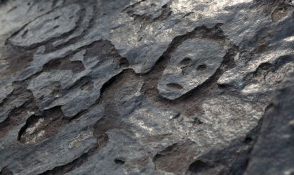 Rostos esculpidos em pedras há 2 mil anos são expostos pela seca do rio Amazonas