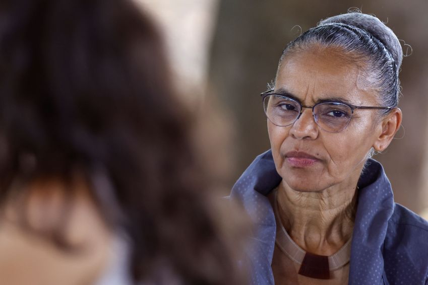 Ministra do Meio Ambiente, Marina Silva, em Brasília • 08/03/2024 REUTERS/Ueslei Marcelino