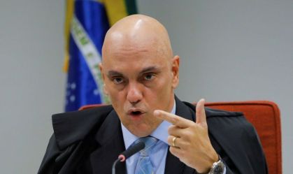 Ministro Alexandre de Moraes durante sessão da Primeira Turma do