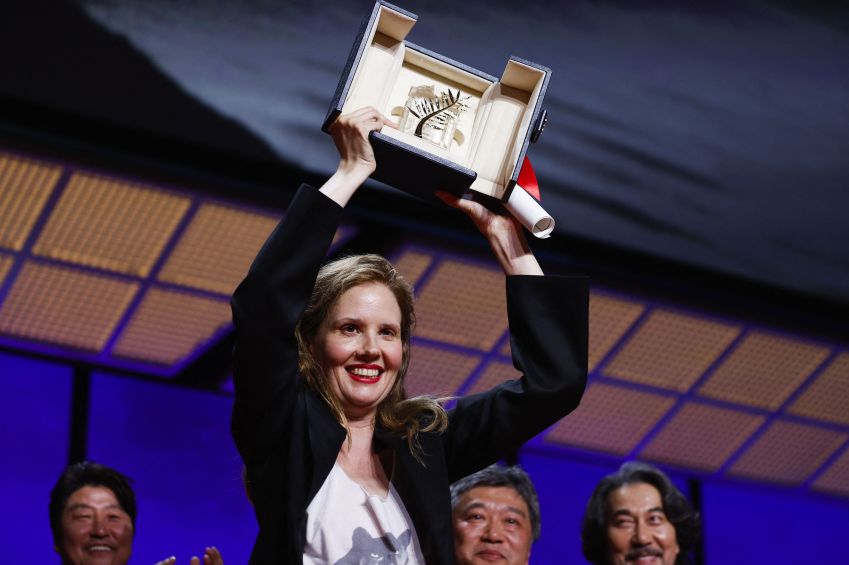 Justine Triet em cerimônia de Cannes / Foto: 27/05/2023 REUTERS/Gonzalo Fuentes