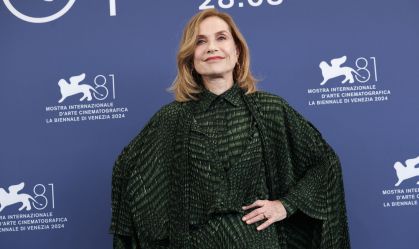 Isabelle Huppert durante abertura do Festival de Cinema de Veneza