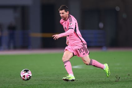 Messi em jogo do Inter Miami contra Vissel Kobe