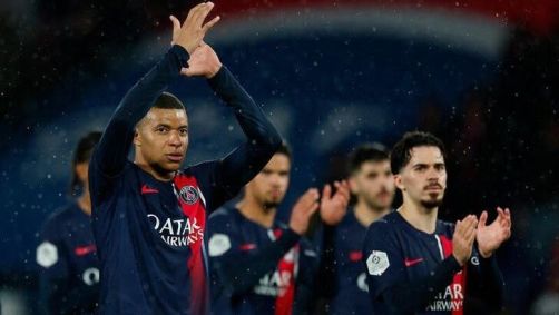 Mbappé no jogo do Paris St Germain contra Le Havre