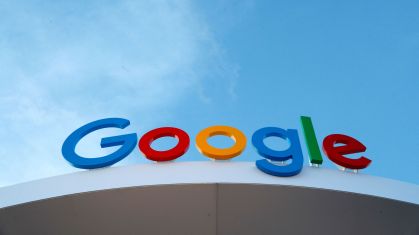 Logo do Google durante feira de tecnologia em Las Vegas