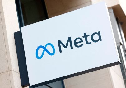 Logo da Meta Platforms em Bruxelas