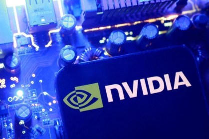 Ilustração com o logotipo da Nvidia