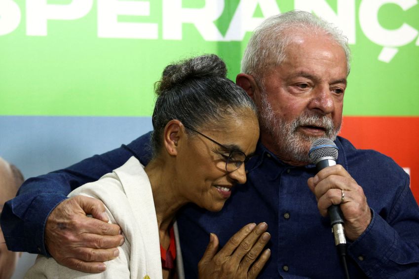 Ex-presidente Lula e ex-ministra Marina Silva / 12/09/2022 REUTERS/Carla Carniel