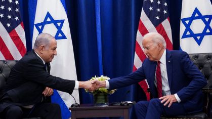 Joe Biden e Benjamin Netanyahu em Nova York