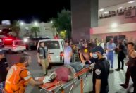 Vídeo mostra foguete disparado de Gaza estourando no céu antes de explosão em hospital