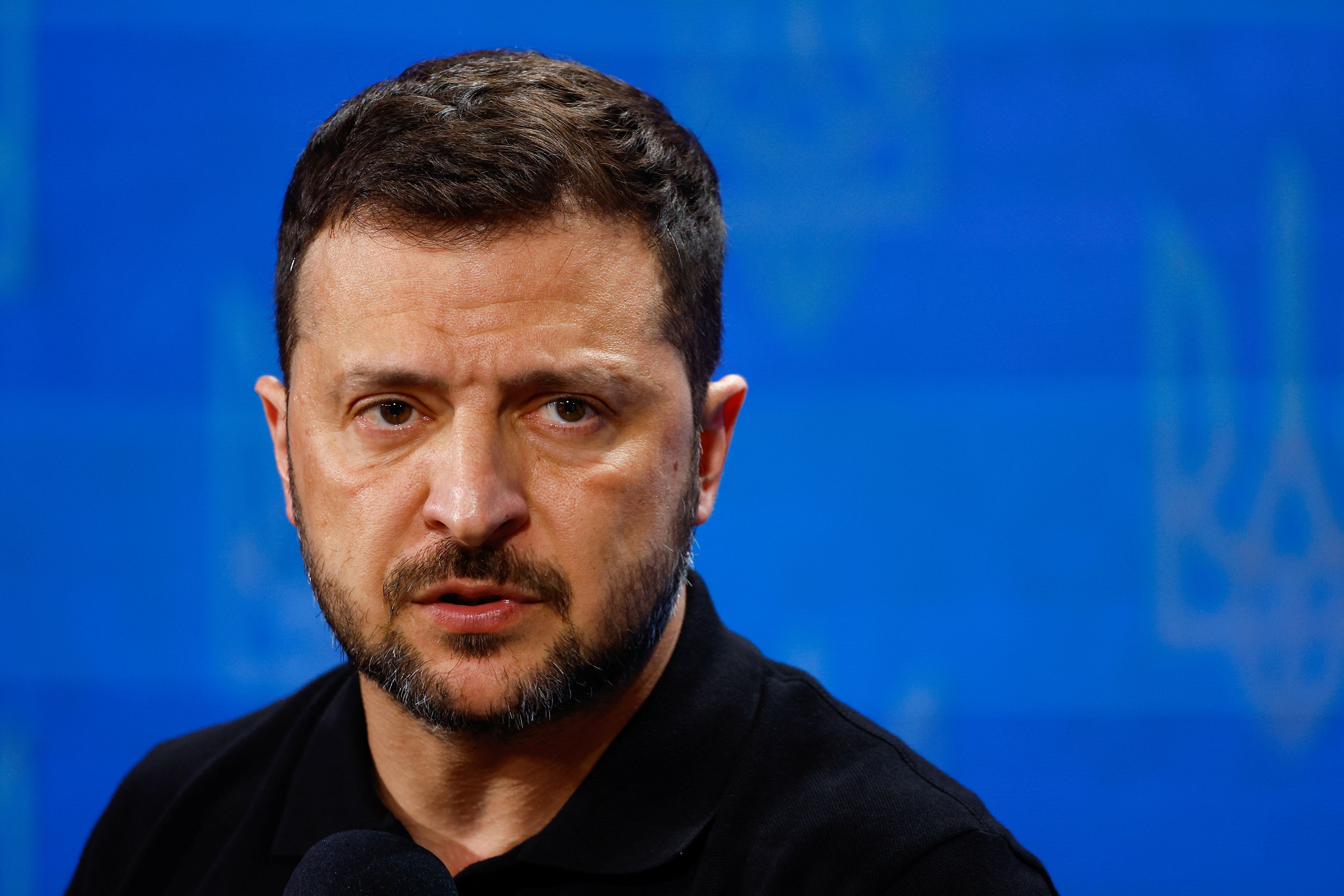 Presidente ucraniano Volodymyr Zelenskiy em Kiev