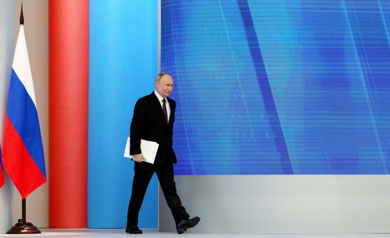 Presidente russo Vladimir Putin em Moscou / 29/2/2024 Sputnik/Gavriil Grigorov/Kremlin via REUTERS
