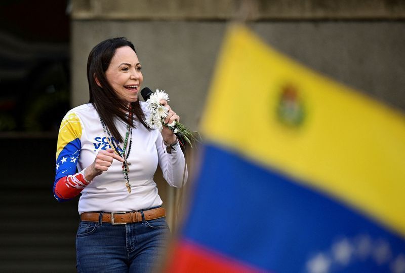 Líder da oposição venezuelana, Maria Corina Machado