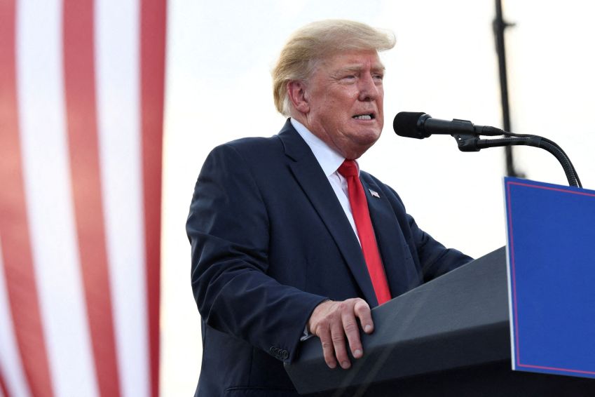 Donald Trump em Mendon / 25/6/2022 REUTERS/Kate Munsch