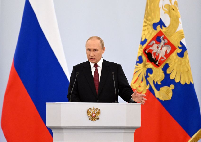 Putin assina anexação de quatro territórios ucranianos à Rússia / 30/9/2022 Sputnik/Gavriil Grigorov/Kremlin via REUTERS