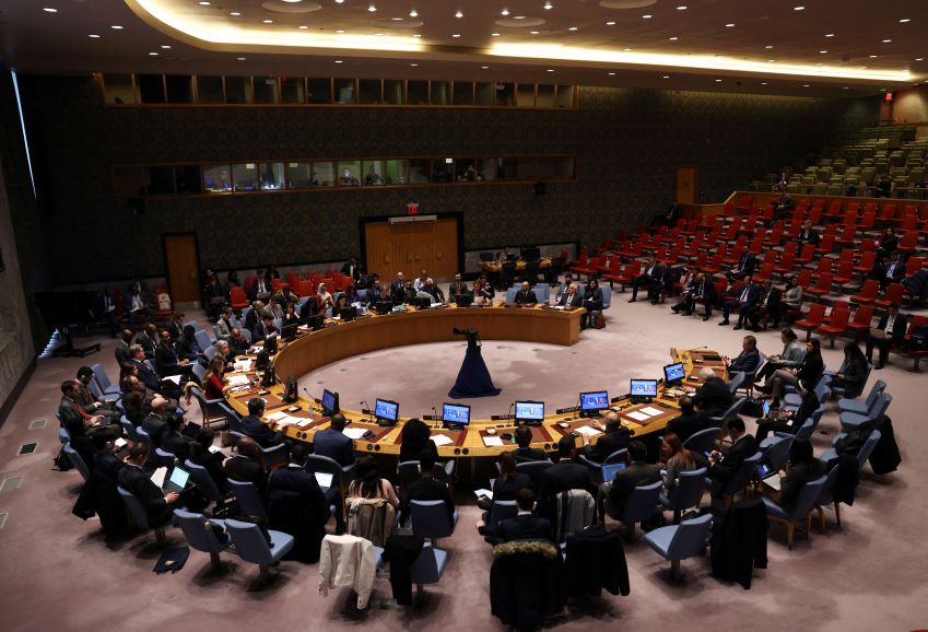 Plenário do Conselho de Segurança da ONU em Nova York / 20/02/2023 REUTERS/Mike Segar