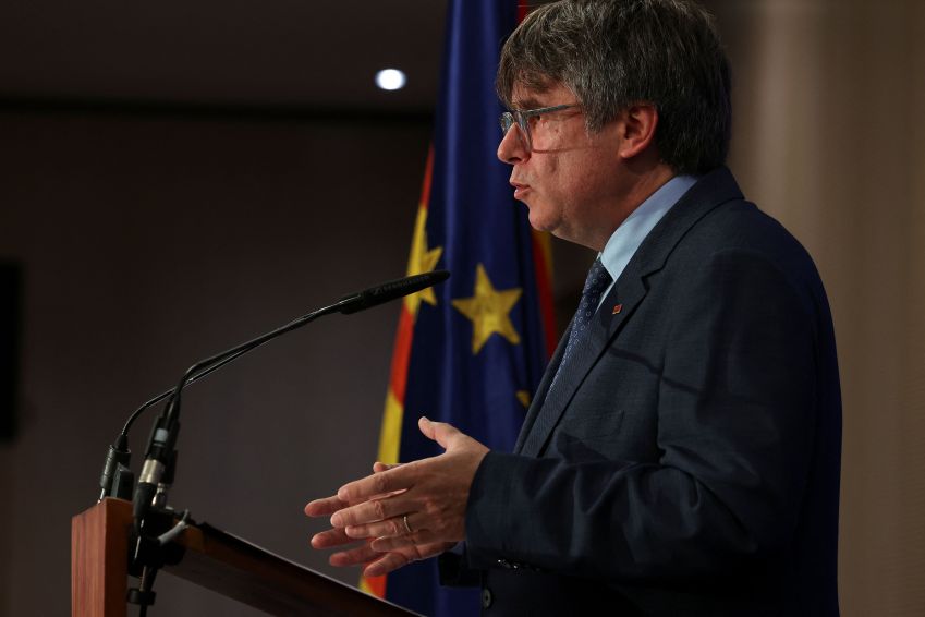 Líder catalão Carles Puigdemont em Bruxelas / 5/9/2023 REUTERS/Yves Herman