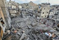Panfletos de Israel alertam palestinos para irem ao sul de Gaza