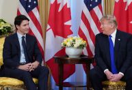 Trump discute fronteira e comércio com primeiro-ministro do Canadá