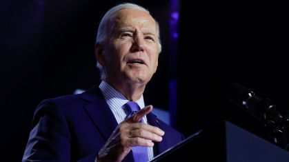 Presidente dos EUA, Joe Biden, discursa durante evento de campanha