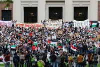 Formatura em Harvard é marcada por protesto pró-Palestina