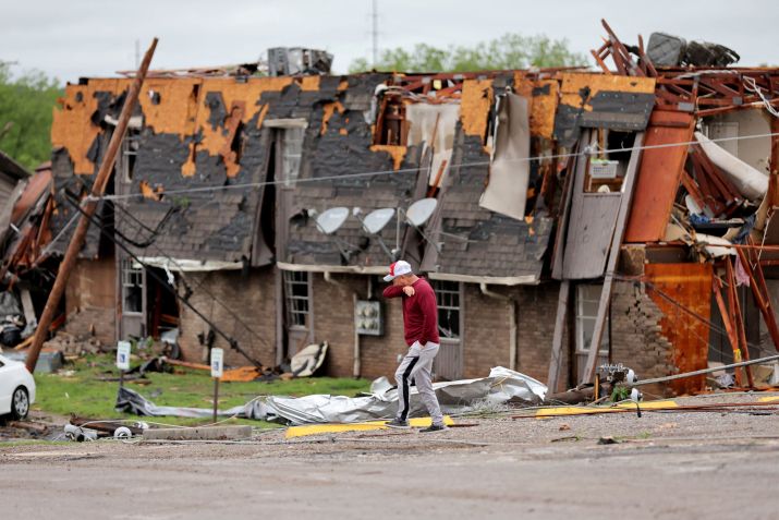 Tornados atingem Oklahoma, nos EUA / 28/4/2024 Bryan Terry/The Oklahoman/USA Today Network via Reuters