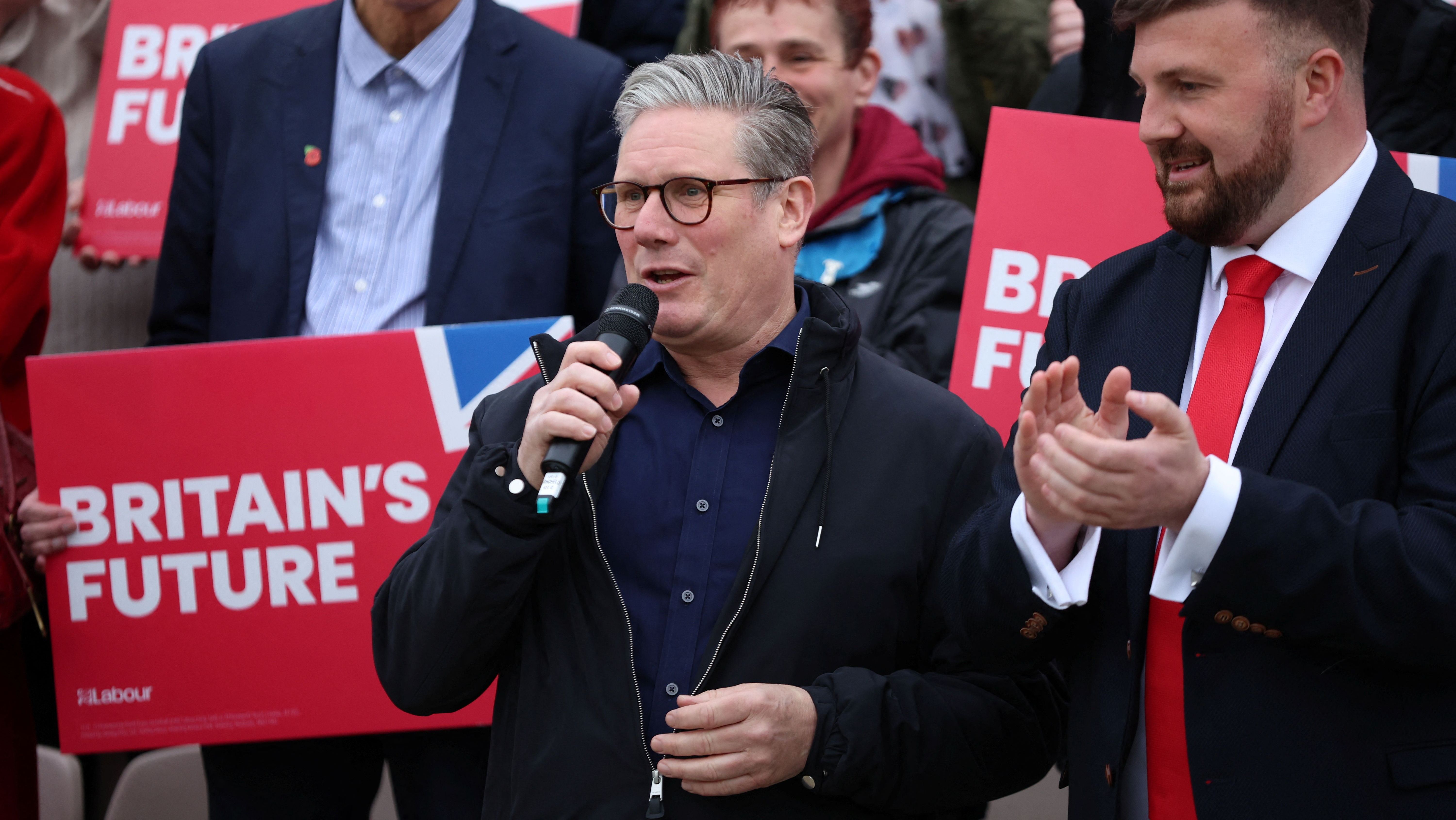 Líder trabalhista Keir Starmer em Blackpool