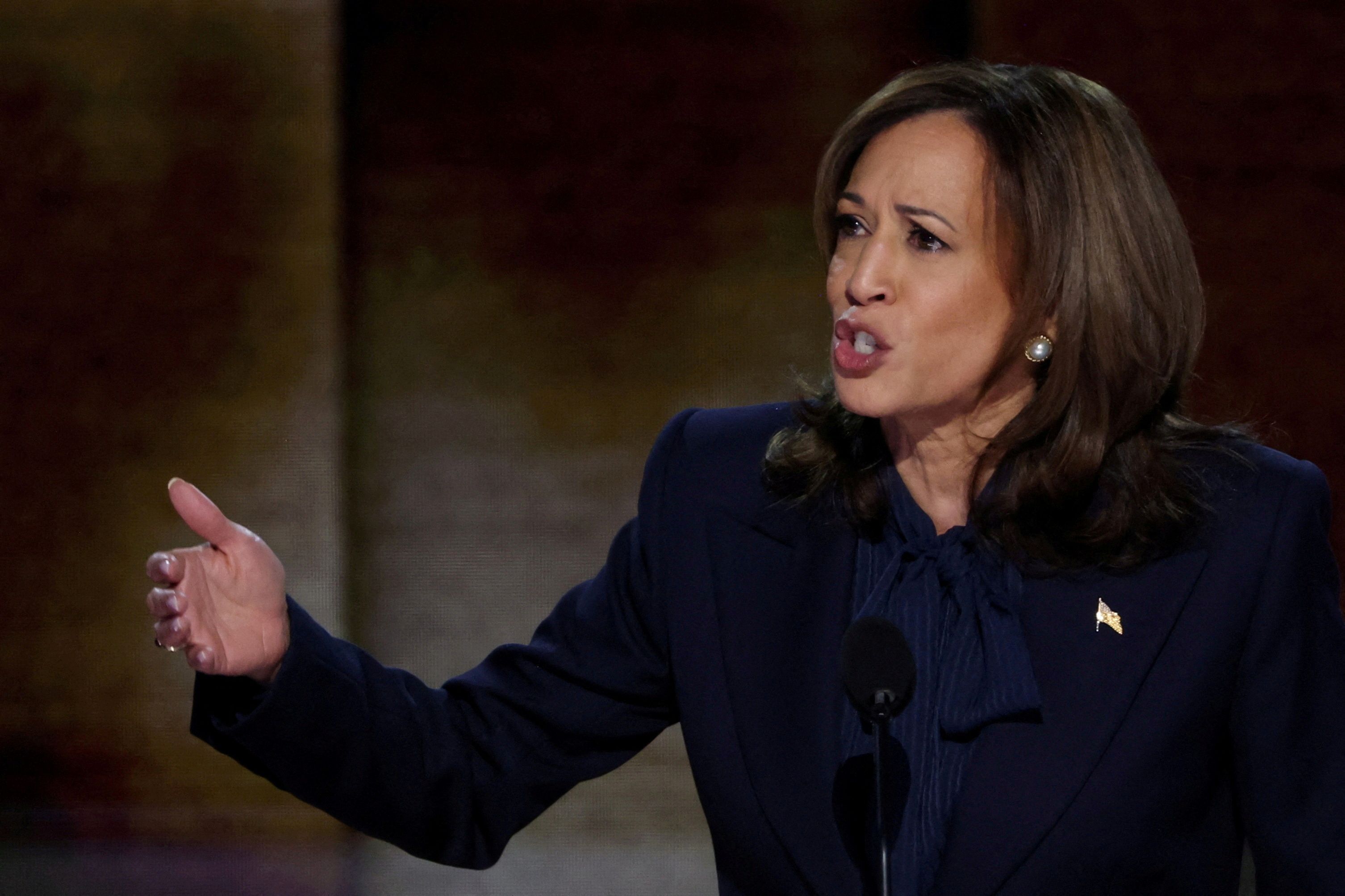 Vice-presidente e candidata democrata à Presidência dos EUA, Kamala Harris