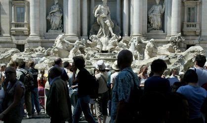 Roma cobrará taxa de dois euros de turistas na Fontana di Trevi