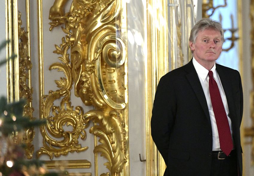 Porta-voz do Kremlin Dmitry Peskov em São Petersburgo / 26/12/2023 Sputnik/Alexei Danichev/Kremlin via REUTERS