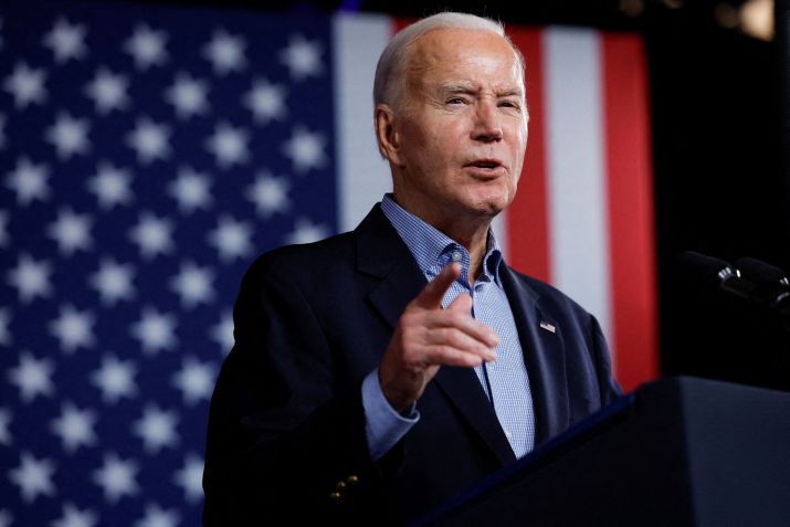 Presidente dos EUA, Joe Biden, durante evento de campanha em Atlanta / 09/03/2024 REUTERS/Evelyn Hockstein