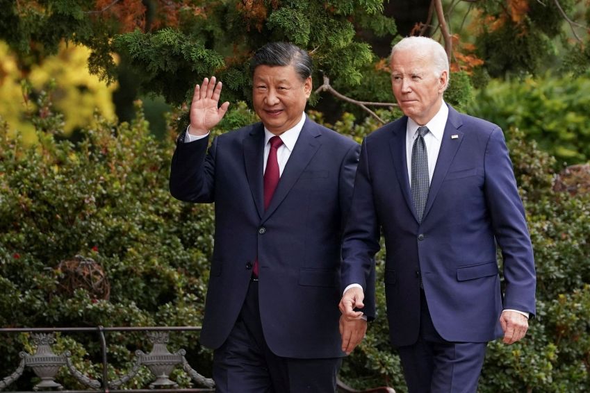 Joe Biden e Xi Jinping / 15/11/2023 REUTERS/Kevin Lamarque