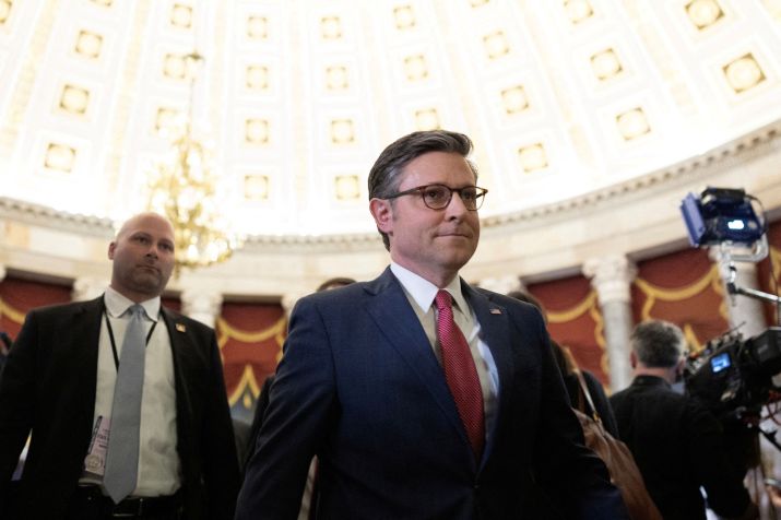 Mike Johnson em Washington / 7/3/2024 REUTERS/Tom Brenner