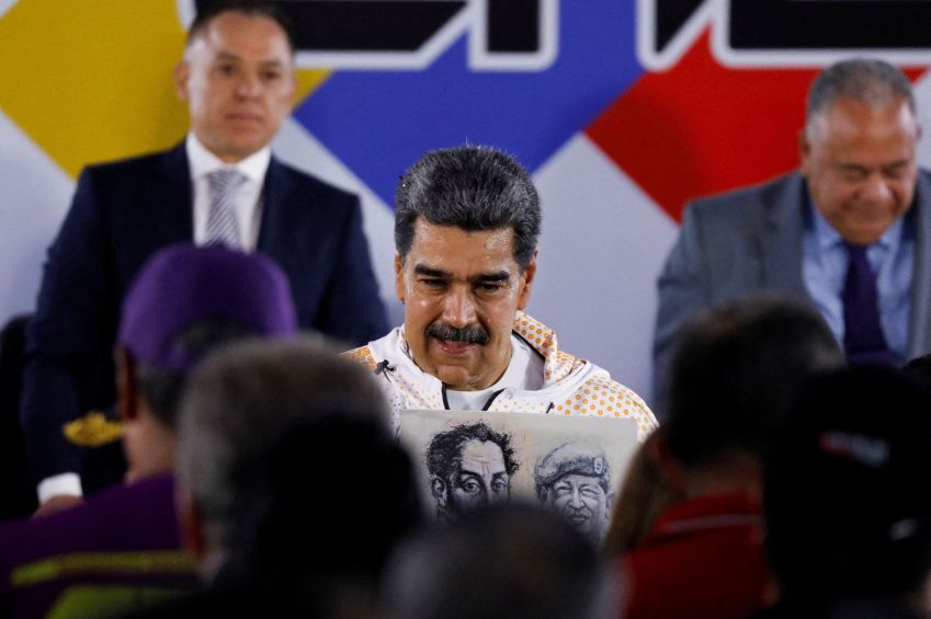 Presidente da Venezuela, Nicolás Maduro, em Caracas / 25/3/2024 REUTERS/Leonardo Fernandez Viloria