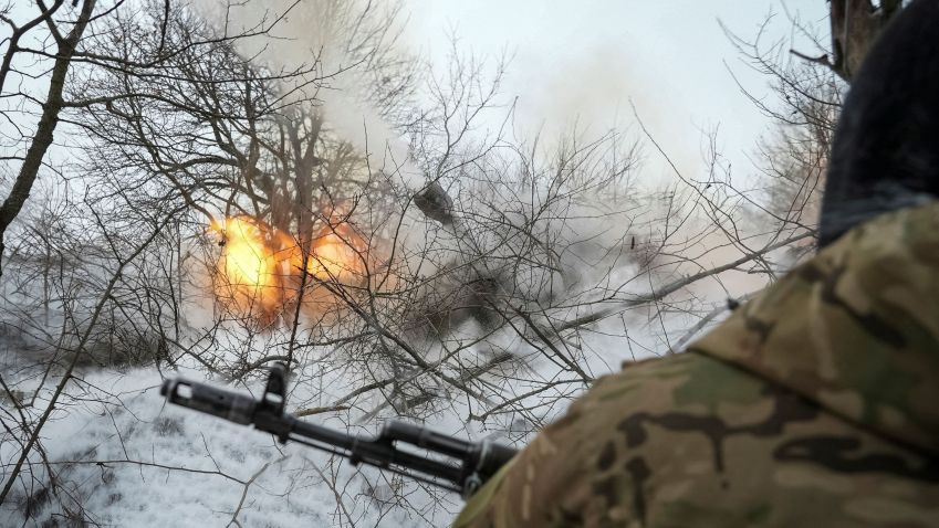 Combates perto de Chasiv Yar, na região de Donetsk / 22/02/2024 REUTERS/Inna Varenytsia