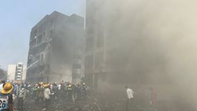 Local de acidente aéreo em Ahmedabad
