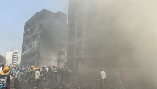 Local de acidente aéreo em Ahmedabad
