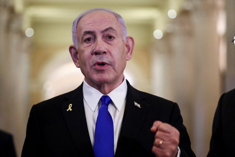 Benjamin Netanyahu em visita a Washington