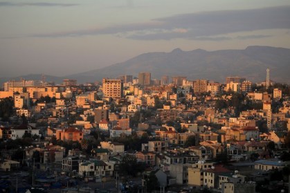 Vista de Addis Ababa, na Etiópia