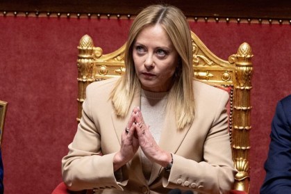 A primeira-ministra italiana, Giorgia Meloni