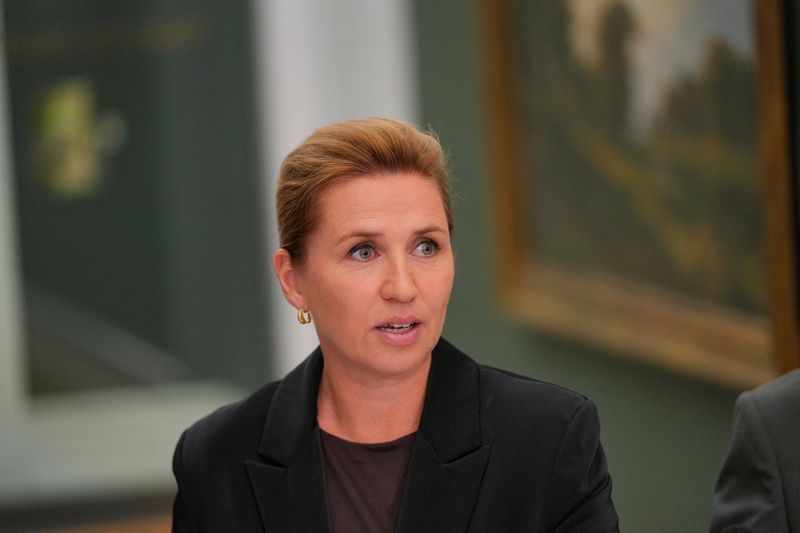Premiê da Dinamarca Mette Frederiksen em Copenhague