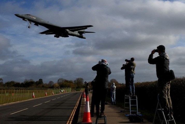 Forças norte-americanas na base aérea RAF Fairford • 17/03/2026 REUTERS/Toby Melville