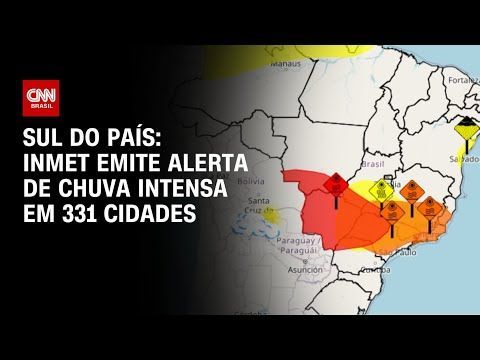 Sul do país: INMET emite alerta de chuva intensa em 331 cidades | AGORA CNN
