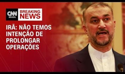 Irã: Não temos intenção de prolongar operações | BREAKING NEWS
