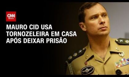 Mauro Cid usa tornozeleira em casa após deixar prisão | AGORA CNN