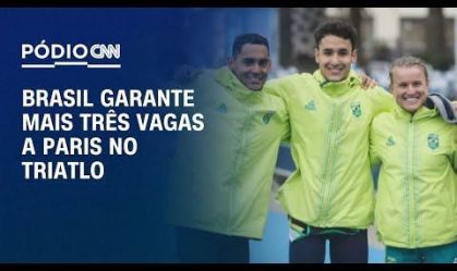 Brasil garante mais três vafas a Paris no Triatlo
