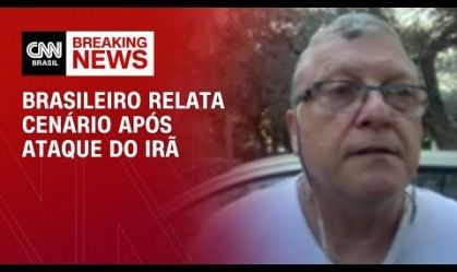 Brasileiro relata cenário após ataque do Irã | AGORA CNN